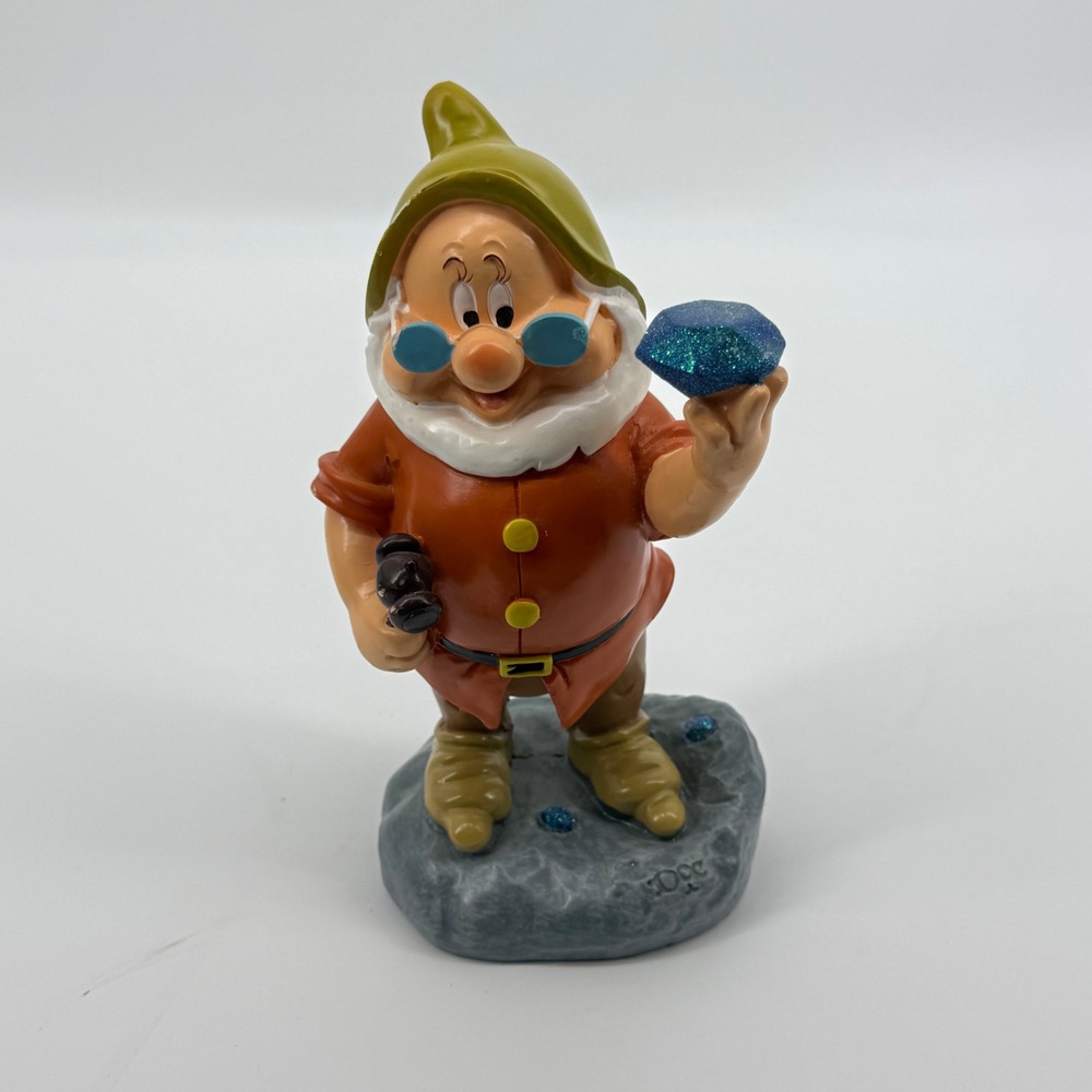 Disney Doc Figurine Unisex 8.5" Orange Excellent Snow White Seven Dwarfs Gem